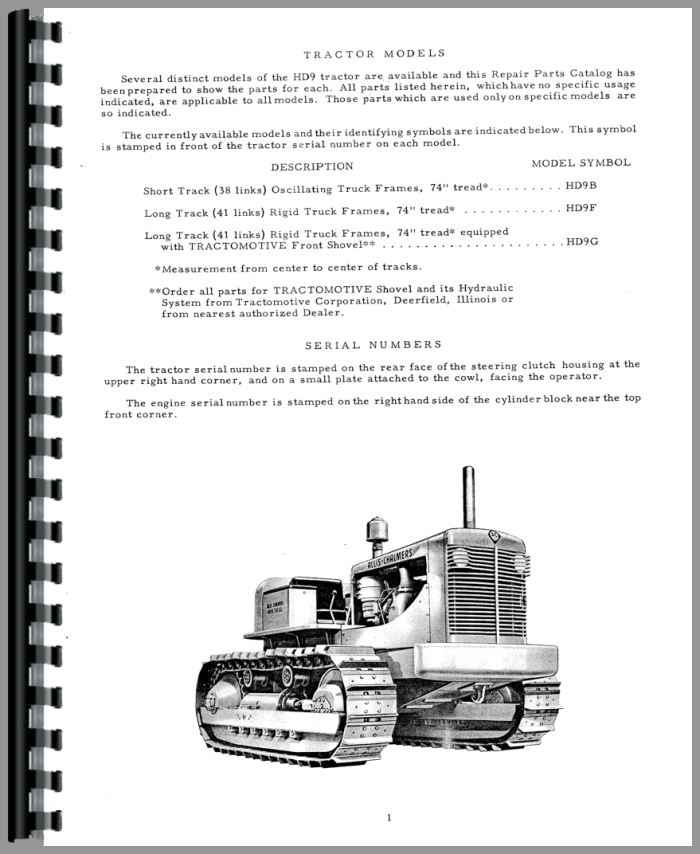 Allis Chalmers HD-9G Industrial Tractor