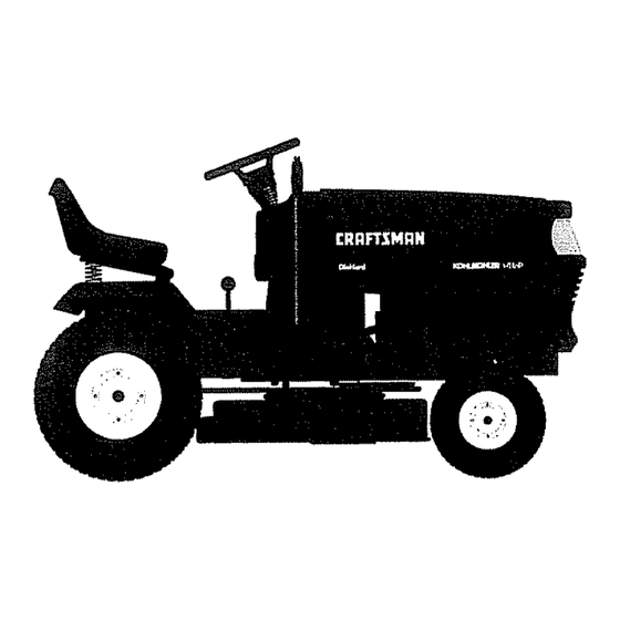 Craftsman 917.25481 FF/18 Lawn Tractor