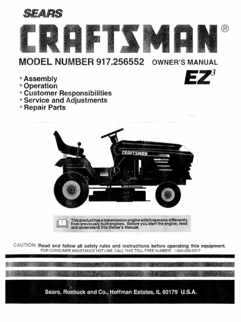 Craftsman 917.25652 Lawn Tractor