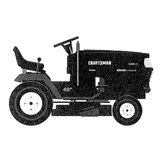 Craftsman 917.25765 Lawn Tractor