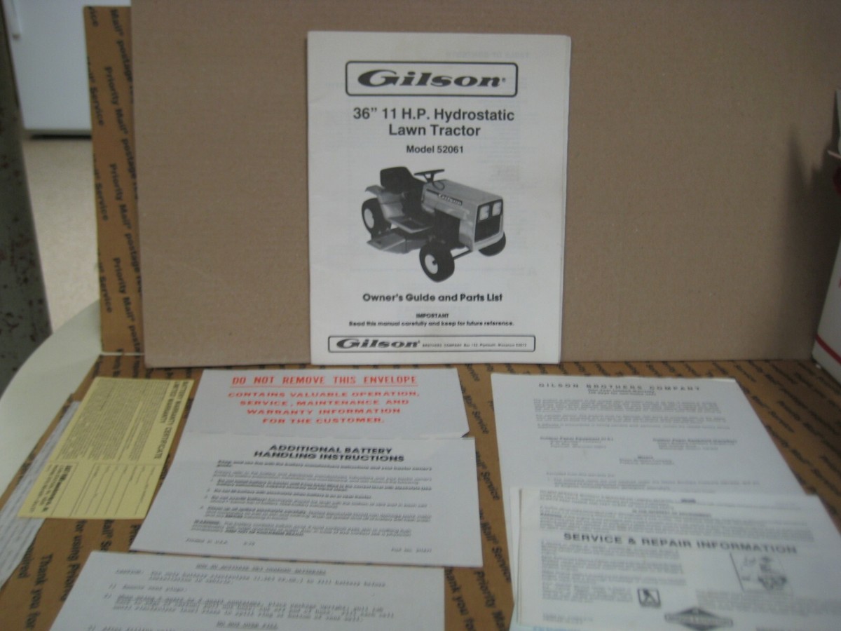 Gilson 52061 Lawn Tractor