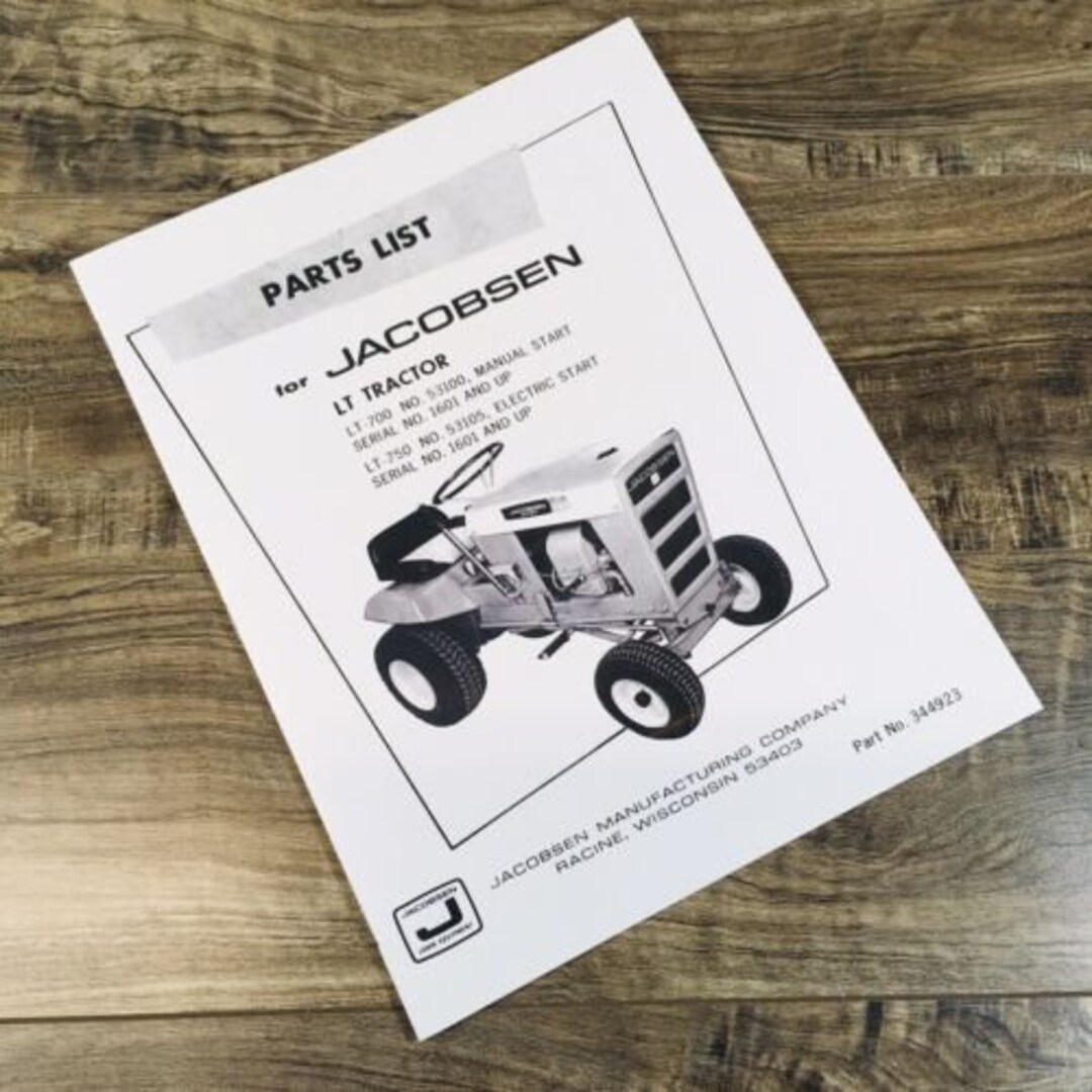 Jacobsen LT750 Lawn Tractor