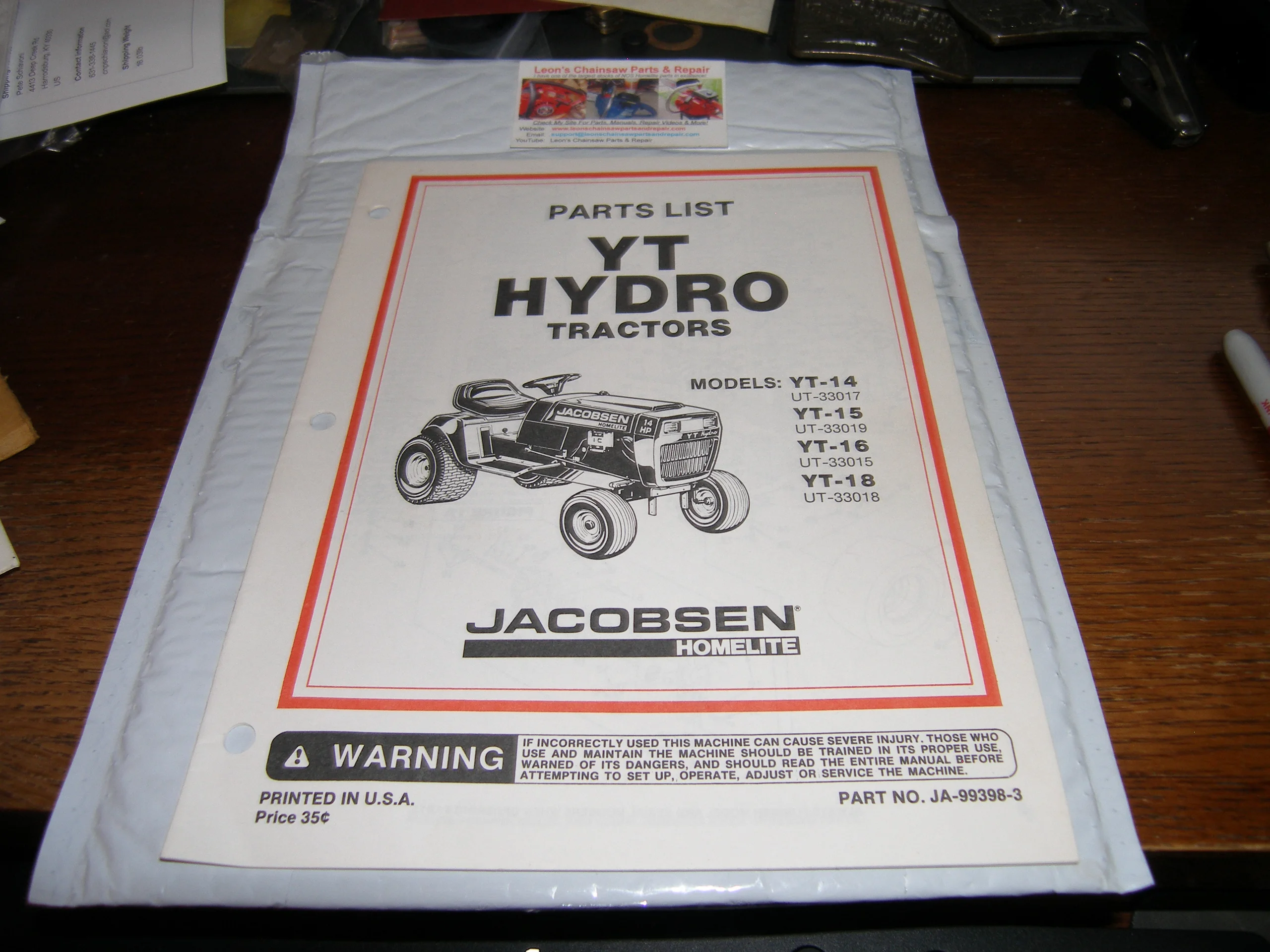 Jacobsen YT-14 Lawn Tractor