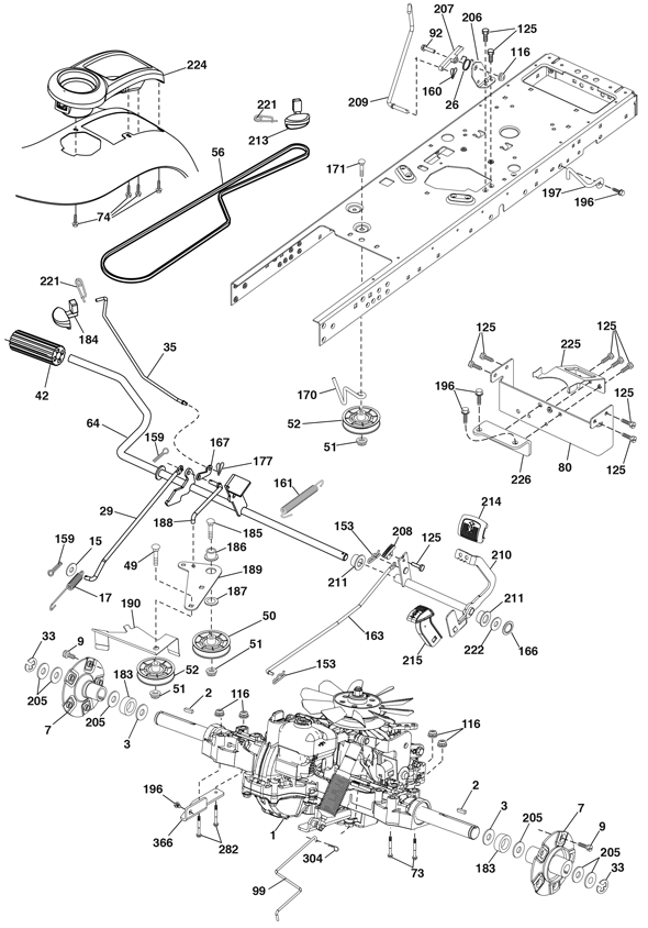 RedMax GT2454F Lawn Tractor