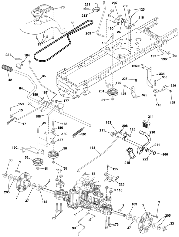 RedMax YT2348F Lawn Tractor