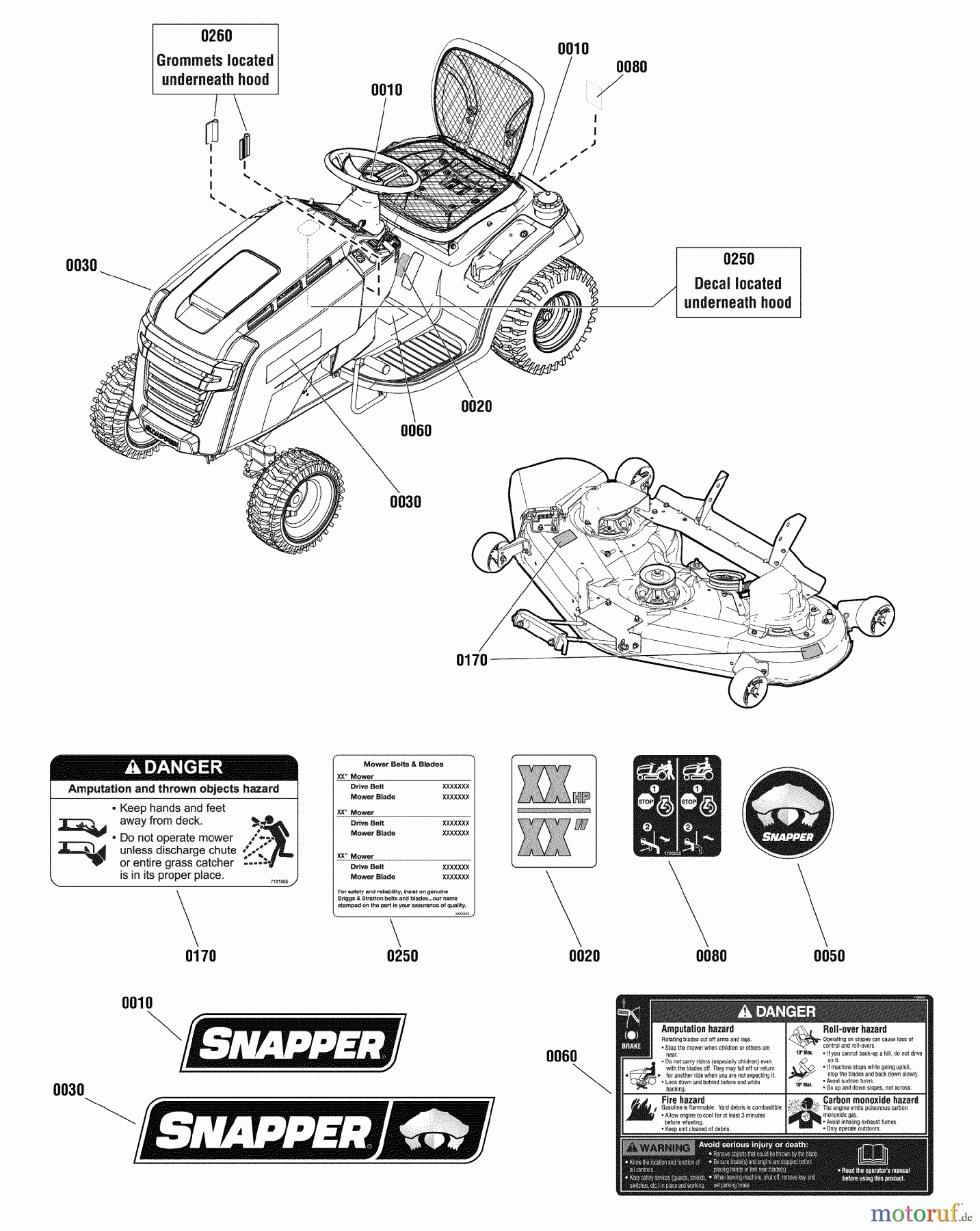 Snapper LT2452 Lawn Tractor